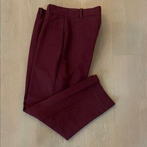 & Other Stories Burgundy Ankle Pant